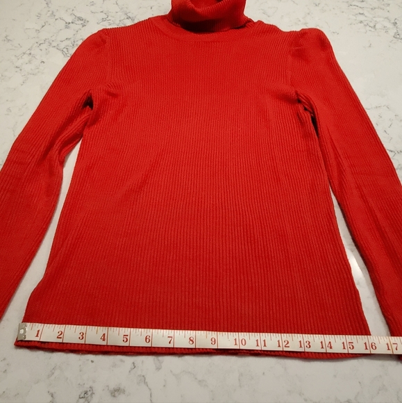 Turtleneck sweater pullover in red - Picture 6 of 8